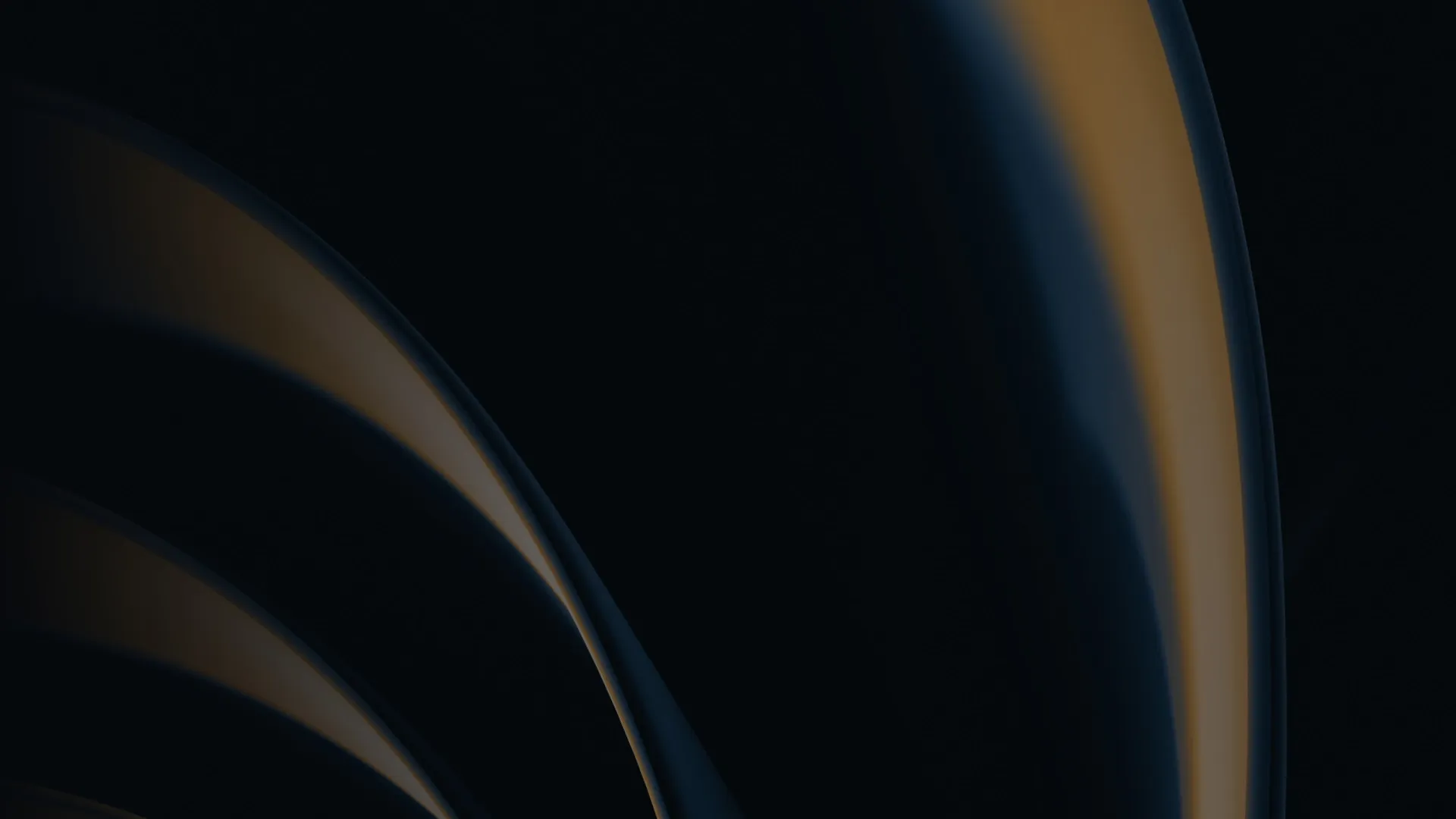 Straight metallic shapes with an orange and blue gradient